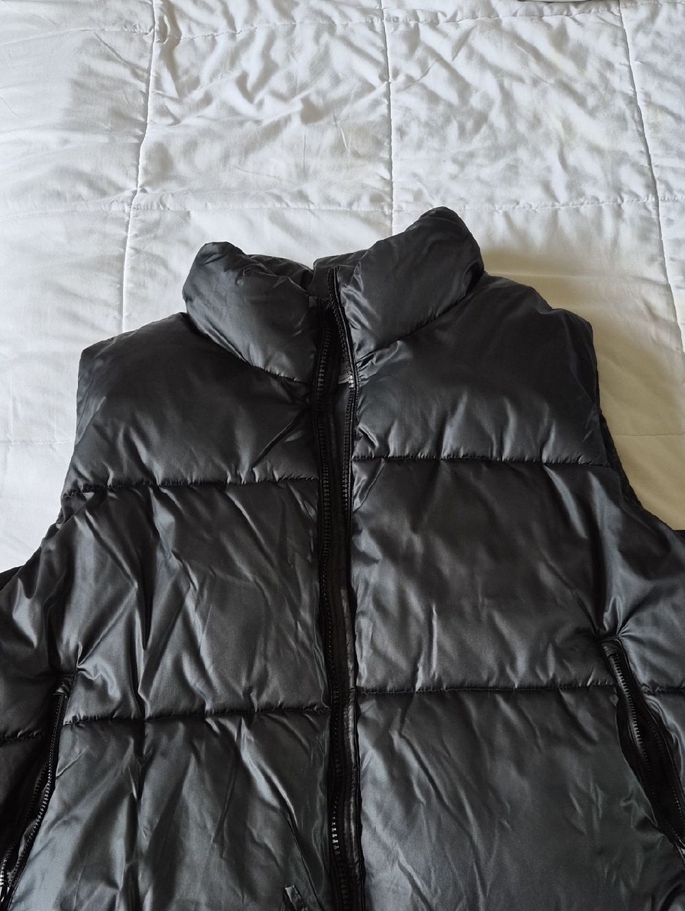 Black Puffer Vest Jacket -